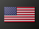Modern style U.S. flag