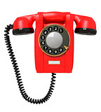 3d red phone.
