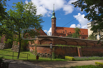  The st.Jacek Church (14-th century) in Slupsk, Poland.