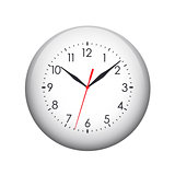 Clock face. Spherical glossy button