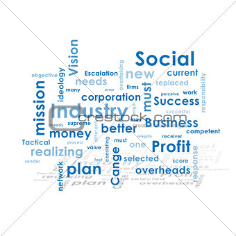 Background with business words