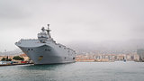 French navy Mistral class helicopter carrier