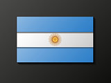 Modern style Argentinean flag