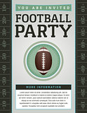 American Football Party Flyer