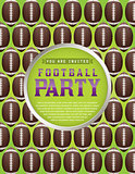 American Football Pattern Party Flyer
