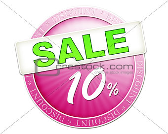 sale button 10%