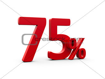 Red seventy five percent