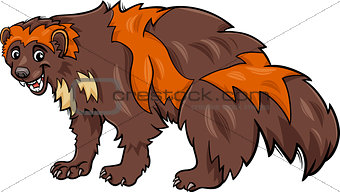 wolverine animal cartoon illustration