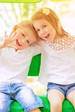 Adorable children having fun