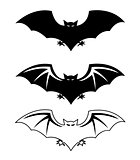 Bats silhouettes 