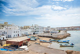 View to Sur harbor in Oman