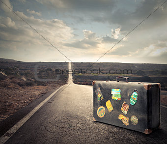 Luggage on the Road