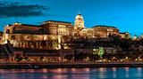 Royal Palace or Buda Castle at evening. Budapest, Hungary