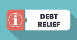 Debt Relief Concept in Flat Design.