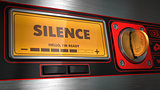Silence on Display of Vending Machine.