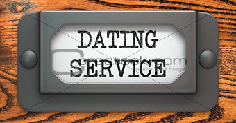 Dating Service - Concept on Label Holder.