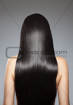 Long straight hair
