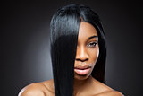 Black beauty with straight hair