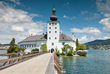 Castle on Traunsee lake