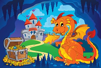 Fairy tale image with dragon 7