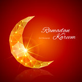 Greeting card of holy Muslim month Ramadan