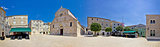 Adriatic town of Pag square panorama