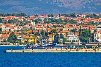 Zadar waterfront sea organs view