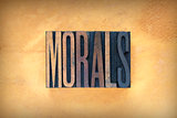 Morals Letterpress