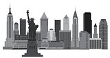 New York City Skyline Illustration