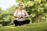 Pregnancy and motherhood-pregnant woman doing yoga