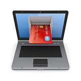 Online payments concept.