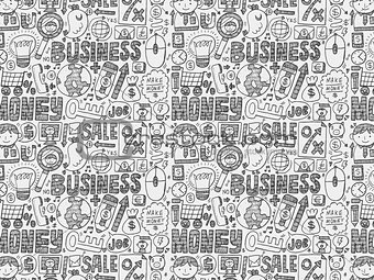 doodle business seamless 