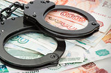 Handcuffs on Russian money