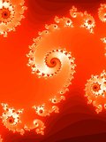 Decorative fractal spiral.