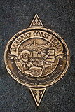 Sign of Barbary Coast Trail in San Francisco