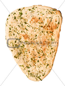 indian garlic and parsley naan bread