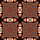 Seamless fractal cross n a brown colors