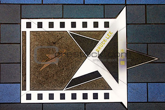 Bruce Lee star at the Avenue of Stars