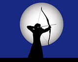 female archer