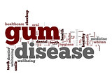 Gum disease word cloud