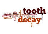 Tooth decay word cloud