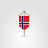 Illustration of national symbols of European countries. Norway.