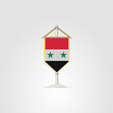 Illustration of national symbols of Asian countries. Syria.