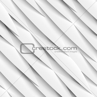 Seamless pattern of white paper elements with drop shadows