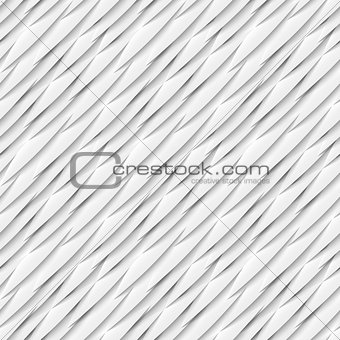 Seamless pattern of white paper elements with drop shadows