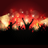 Party crowd background