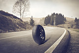 Tire on the Road
