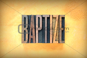 Baptize Letterpress