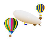 balloons and airship