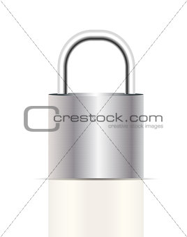 Realistic Lock Sign Vector Illustration